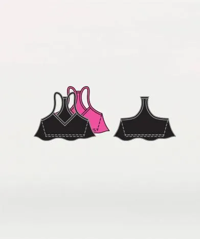 Racerback Flutter Dance Bra - WOMENS