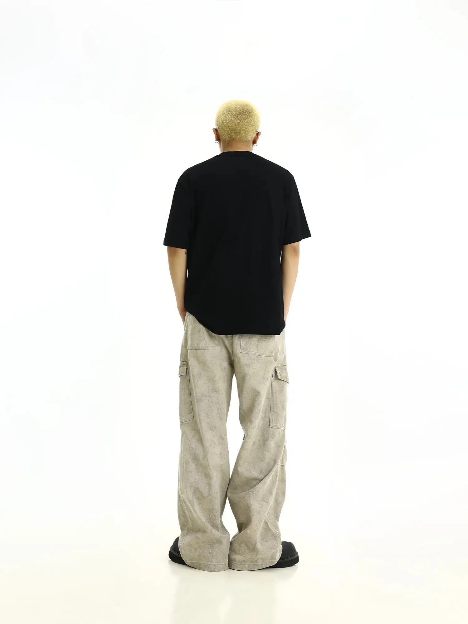 Wide-leg Casual Cargo Pants